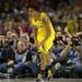 Michigan sophomore Trey Burke reacts after a foul called against him during the second half of the national championship game at the Georgia Dome in Atlanta on Monday, April 8, 2013. Melanie Maxwell I AnnArbor.com